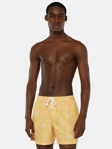 Shorts de bain Boggi Milano en jaune : devant