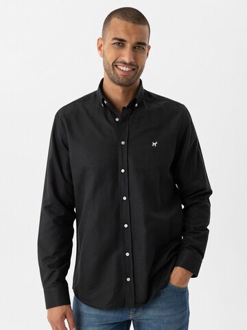 Williot - Ajuste regular Camisa 'Fernando' en negro