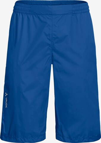 VAUDE Regular Outdoor Pants 'Drop' in Blue: front