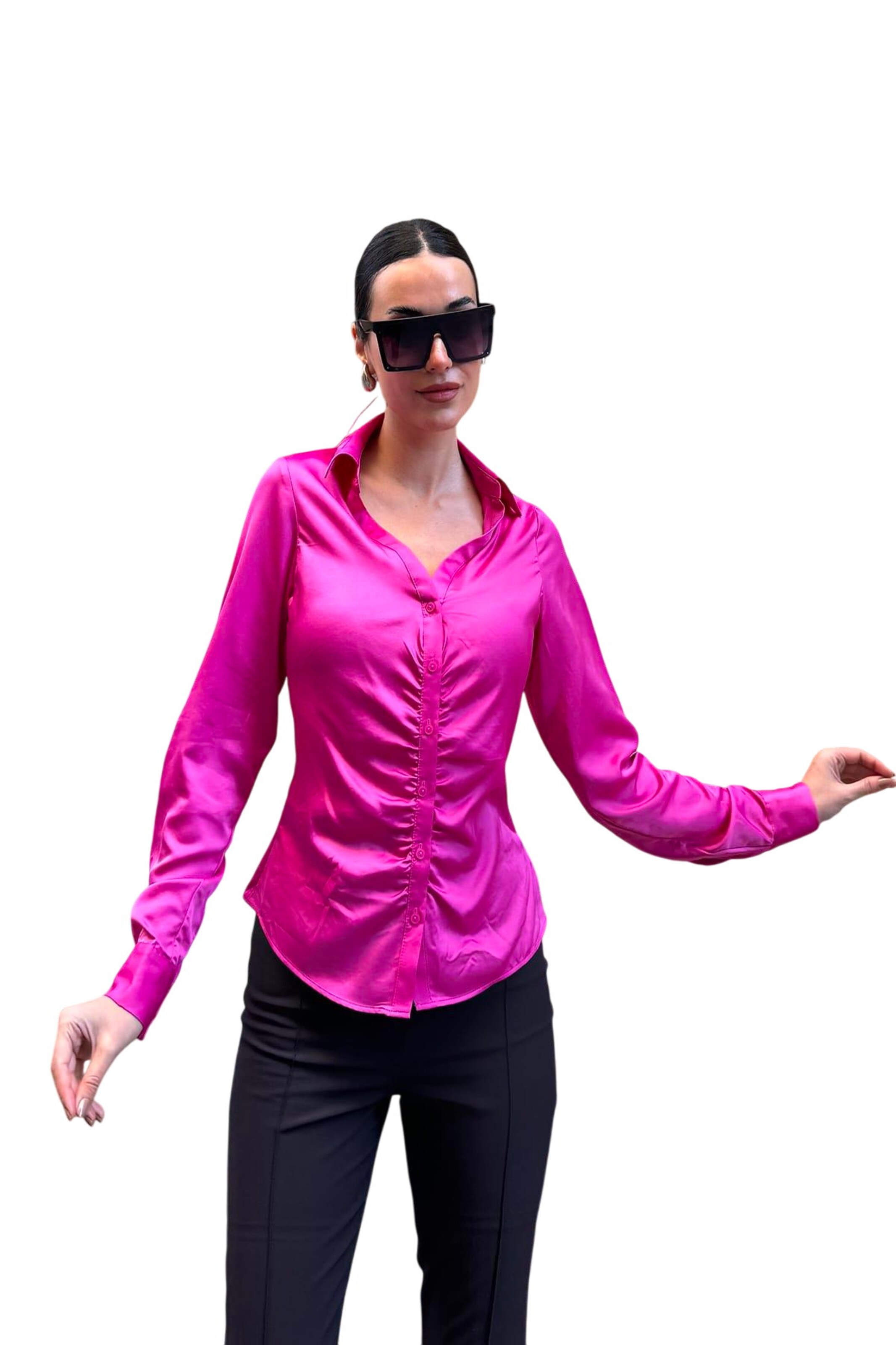 For You Moda Bluse in Pink