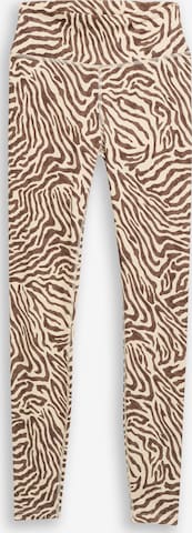 Leggings TOM TAILOR DENIM en marron : devant