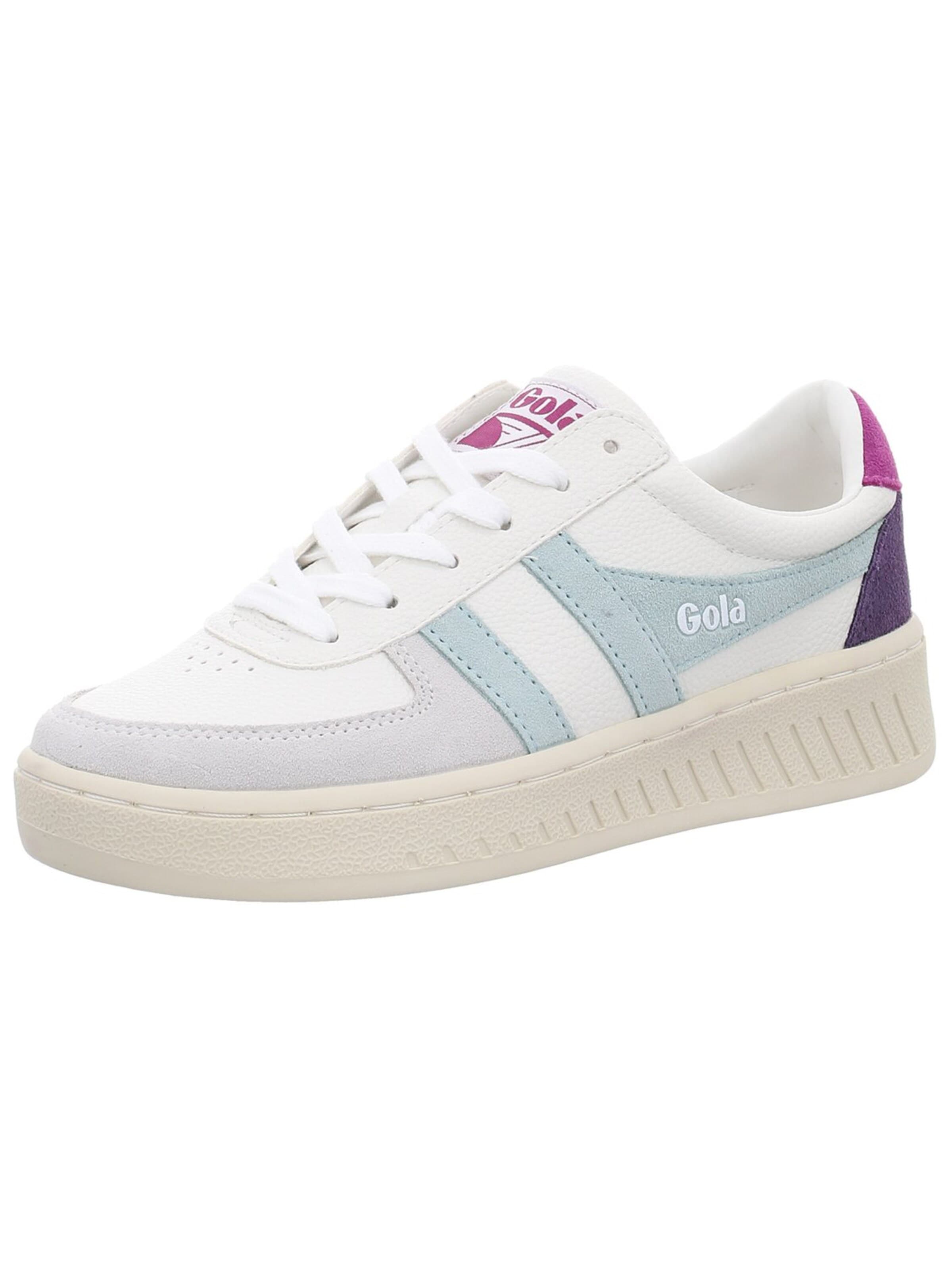 Gola Athletic Lace-Up Shoes 'Damen Sneaker CLA415-LE Echt Leder in weiß' in White: front