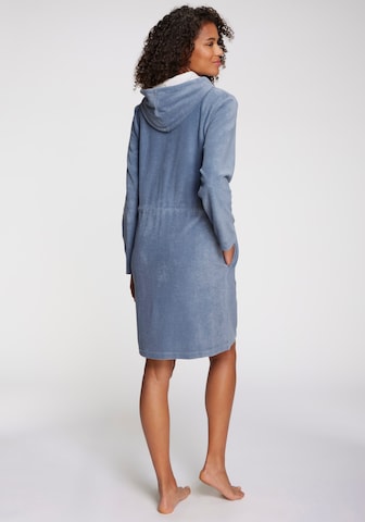 VIVANCE Short Bathrobe in Blue
