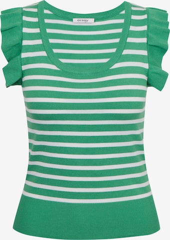 Orsay Knitted Top in Green: front