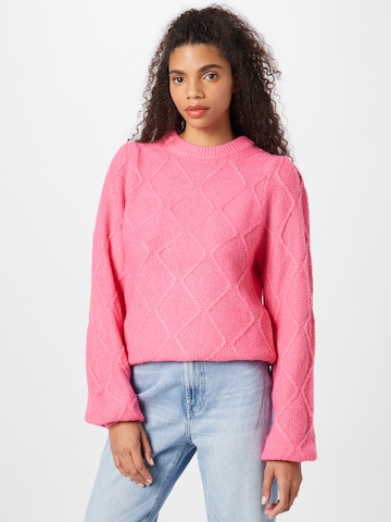 Pull-over 'DIAMOND' Missguided en rose : devant