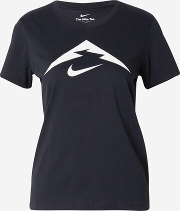 T-shirt fonctionnel 'TRAIL' NIKE en noir : devant