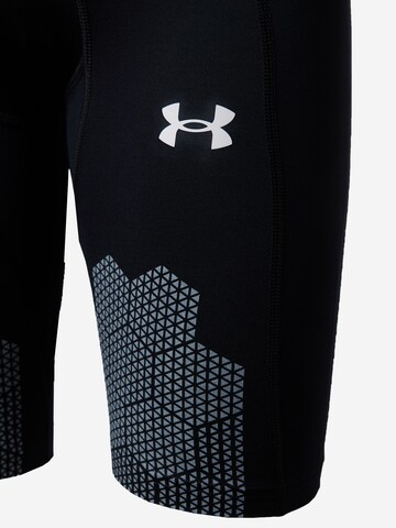 UNDER ARMOUR Skinny Sporthose 'Project Rock' in Schwarz