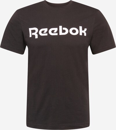 Reebok T-Shirt fonctionnel en noir / blanc, Vue avec produit