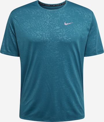 NIKE Performance shirt 'Miler Run Division' in Blue: front