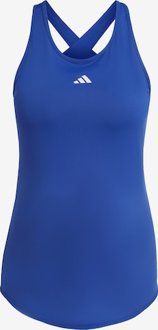 mėlyna ADIDAS PERFORMANCE Sportiniai marškinėliai be rankovių 'Essentials': priekis