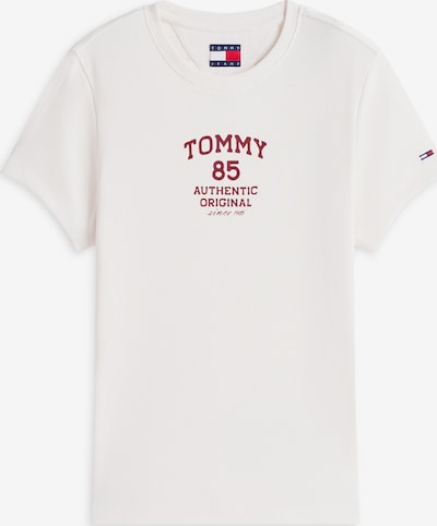 Tommy Jeans Majica u krvavo crvena / prljavo bijela, Pregled proizvoda