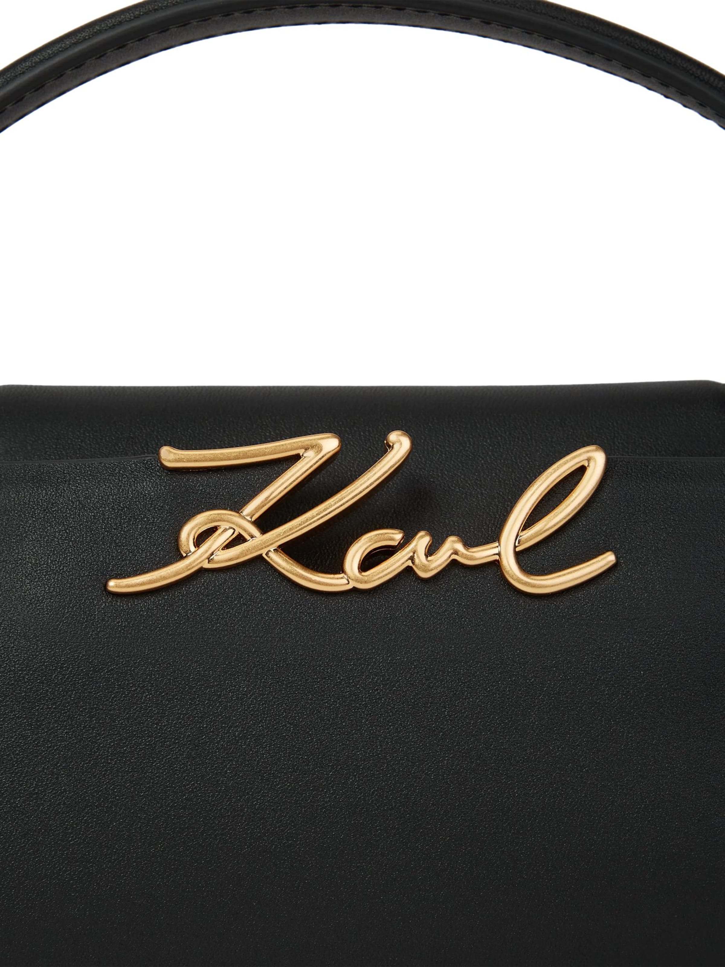 Karl Lagerfeld - Bolso de mano 'K/Signature' en negro