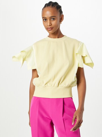 Sweat-shirt 3.1 Phillip Lim en jaune : devant