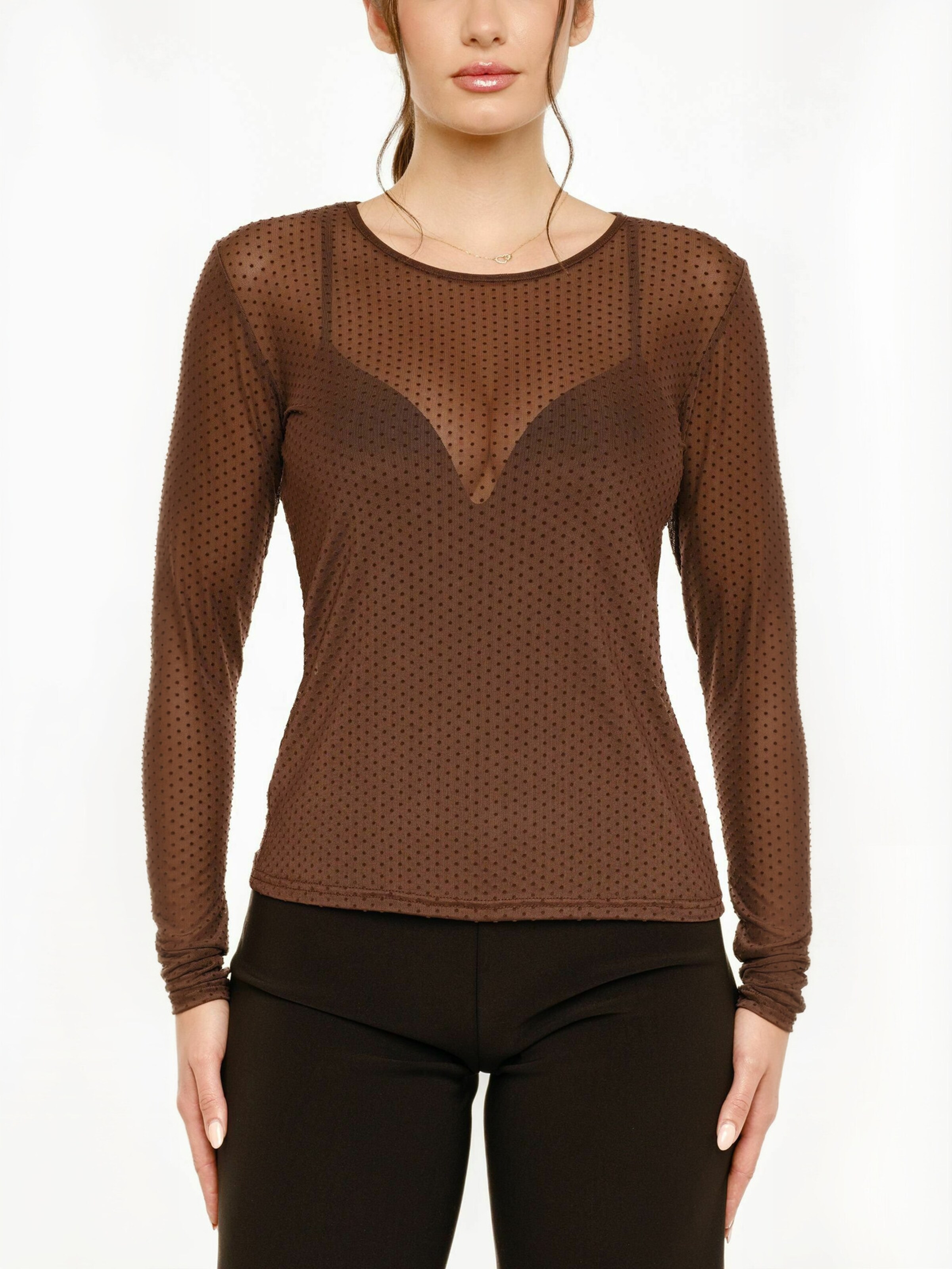 Liberte Essentiel Top ' MESH ' - barna