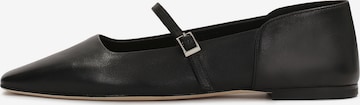 Kazar Studio Ballet Flats with Strap in Black: front