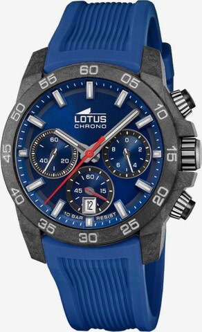 Lotus Analoog horloge in Blauw: voorkant