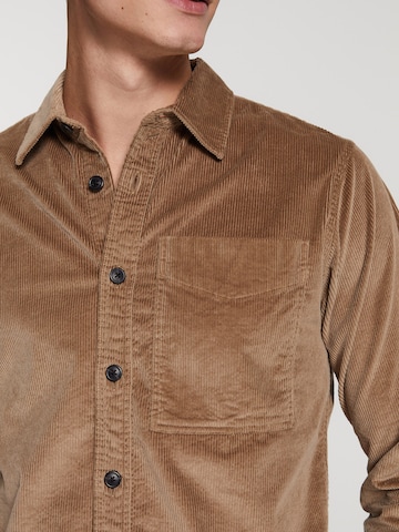 Shiwi Comfort Fit Hemd in Braun