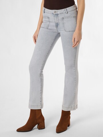 Marie Lund Bootcut Jeans in Blauw: voorkant