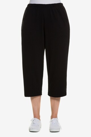 Ulla Popken Regular Pants in Black: front