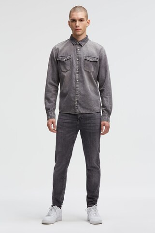 CAMP DAVID Regular fit Button Up Shirt in Grey