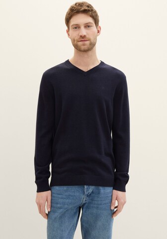 Pull-over TOM TAILOR en bleu : devant