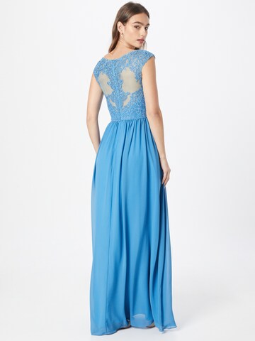 Robe de soirée mascara en bleu