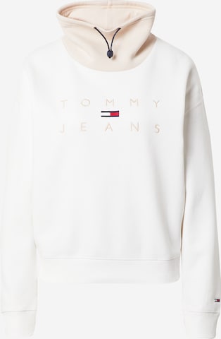 Tommy Jeans Sweatshirt in White: front