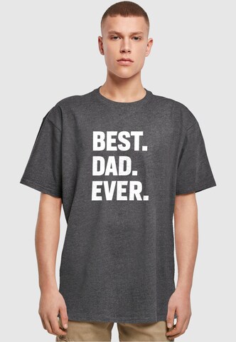 Merchcode Shirt 'Fathers Day - Best Dad Ever' in Zwart: voorkant