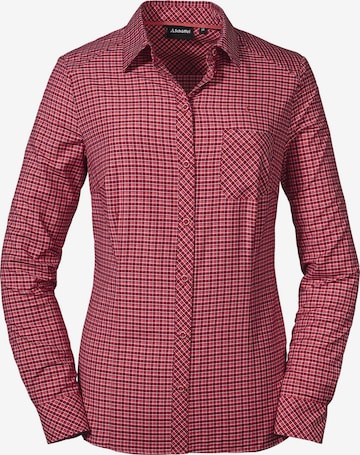 Schöffel - Blusa funcionais 'Colfosco' em vermelho: frente