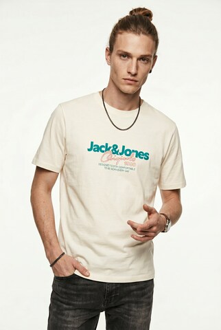 JACK & JONES Shirt in Beige: Vorderseite