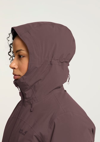 JACK WOLFSKIN Зимно палто в лилав