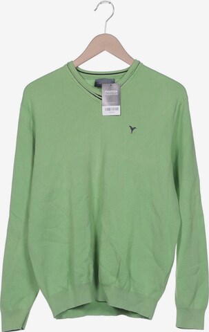 Carlo Colucci Sweater & Cardigan in L-XL in Green: front