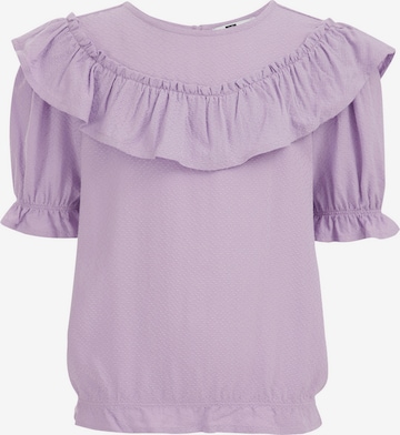 WE Fashion Blouse in Lila: voorkant