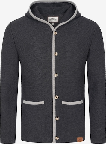 Steigenhöfer Knit Cardigan 'Max' in Grey: front