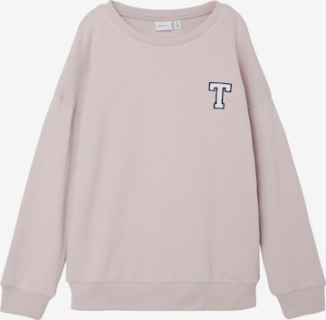 NAME IT Sweatshirt 'KOLLEGE' in Pink: front