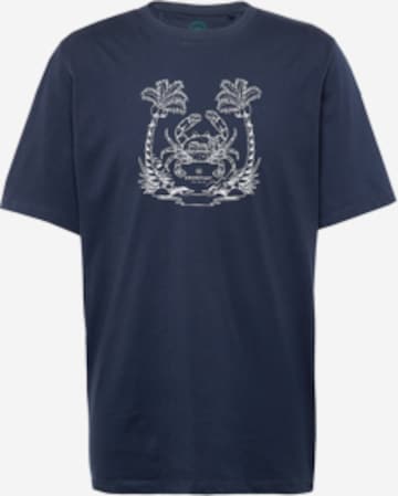 Kronstadt T-Shirt 'Ledger' in Blau: predná strana