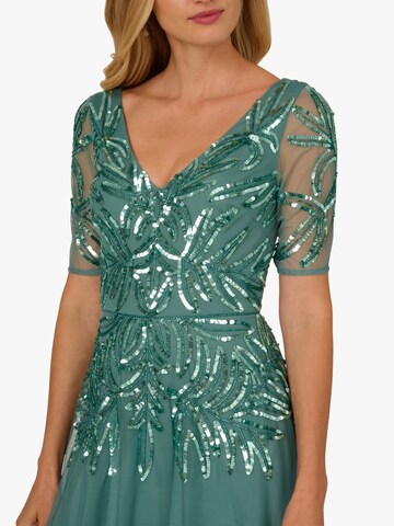 Adrianna Papell Evening Dress 'Beaded Mesh' in Green