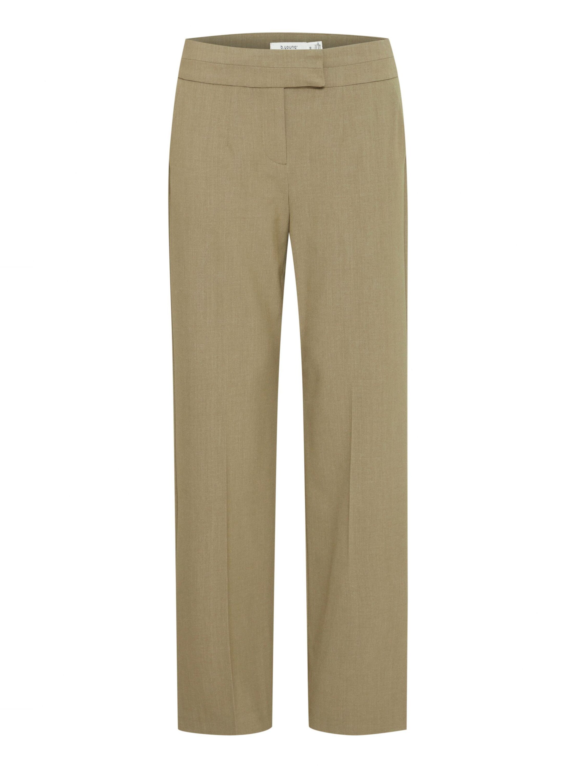 Pantalon à plis 'Danta' b.young en beige : devant