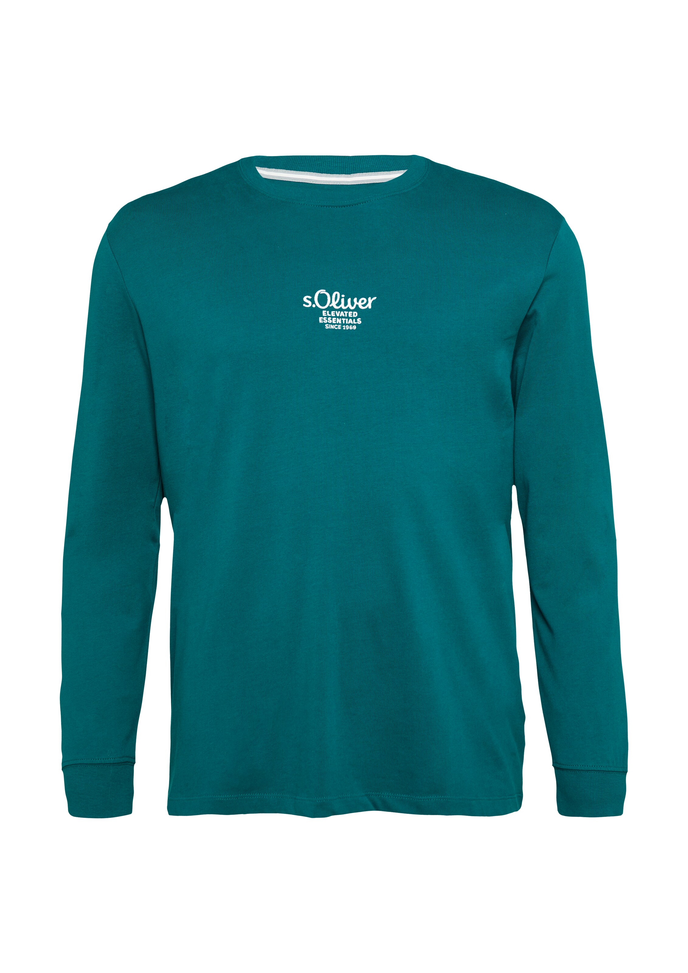 s.Oliver Men Big Sizes Shirt in Green: front