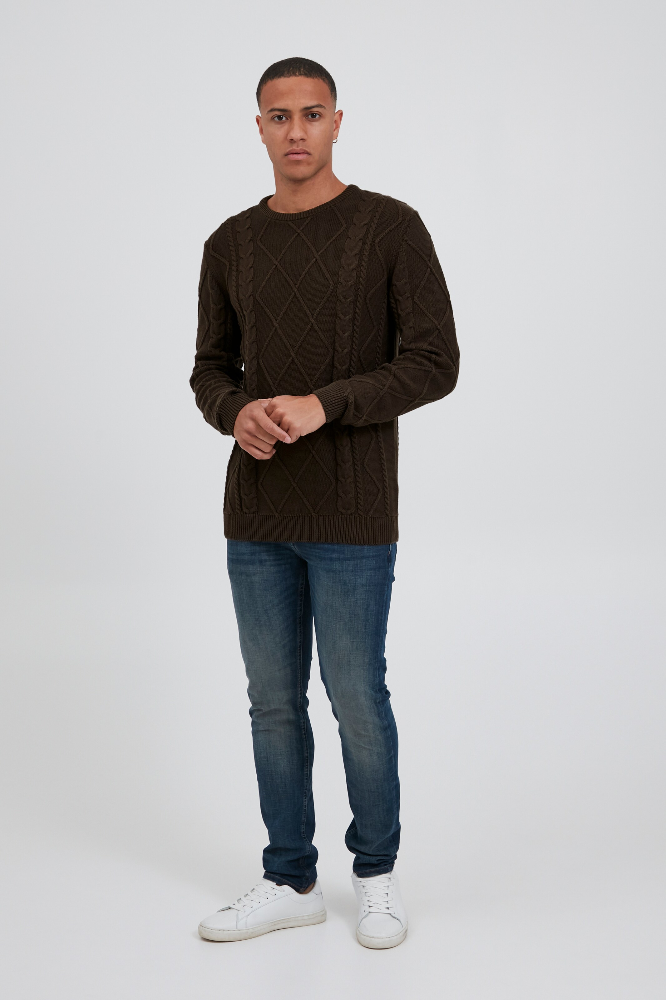 Männer Pullover & Strick Solid Strickpullover 'SDTerence' in Schwarz - XH48768 Männer Pullover & Strick Solid Strickpullover 'SDTerence' in Schwarz - XH48768