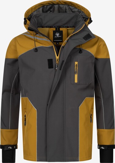 Rock Creek Outdoorjacke in senf / grau, Produktansicht