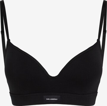 Karl Lagerfeld T-shirt Bra 'ESSENTIAL' in Black: front