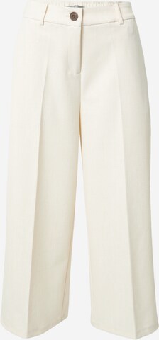 Fransa Trousers with creases 'MILENA' in White: front