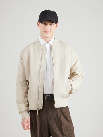 Calvin Klein Jeans Jacke in Beige: Vorderseite