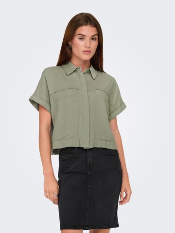 Camicia da donna 'ONLCaro' di ONLY in verde: frontale