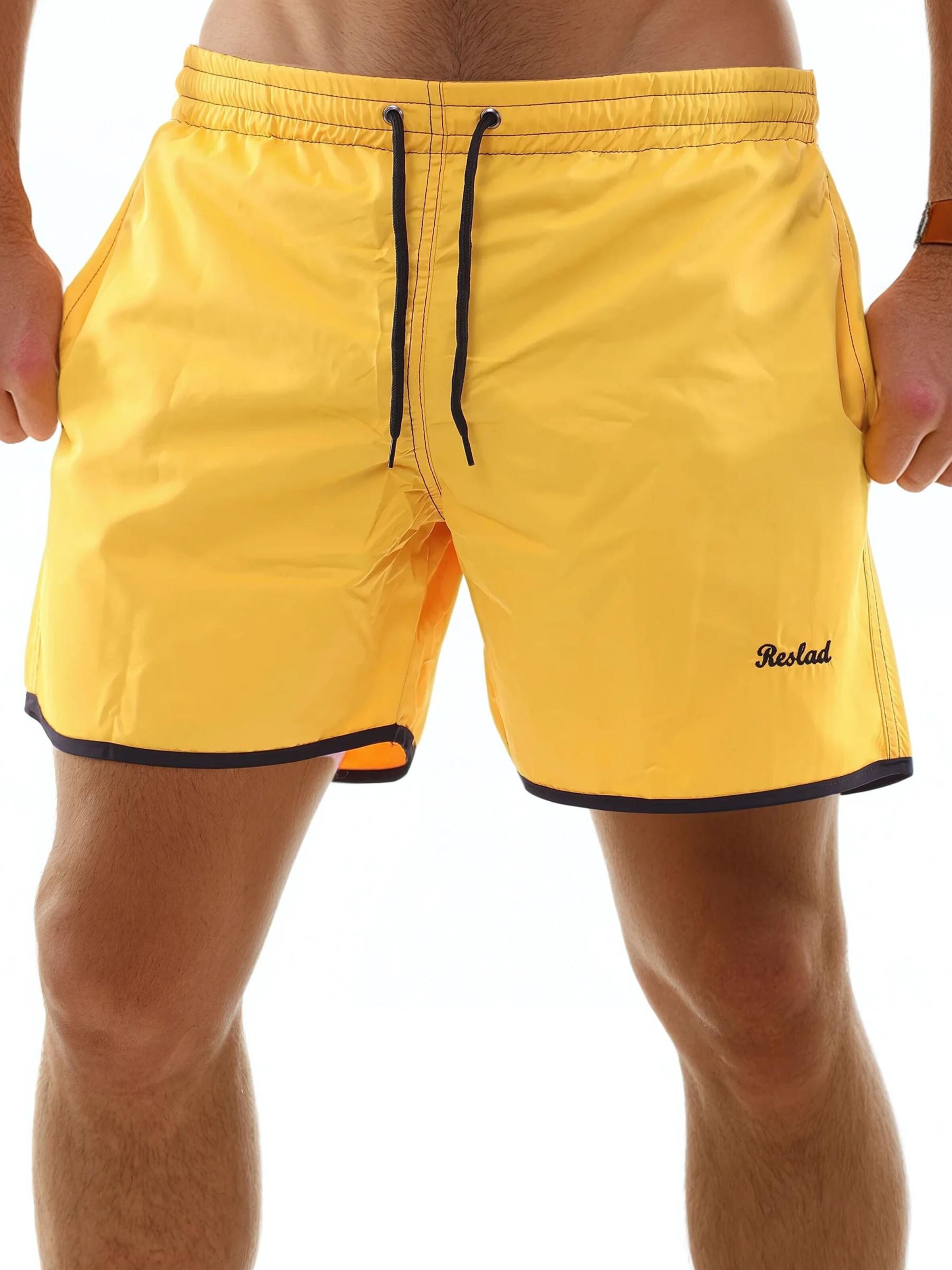 Reslad Board Shorts 'RS5020' in Yellow: front