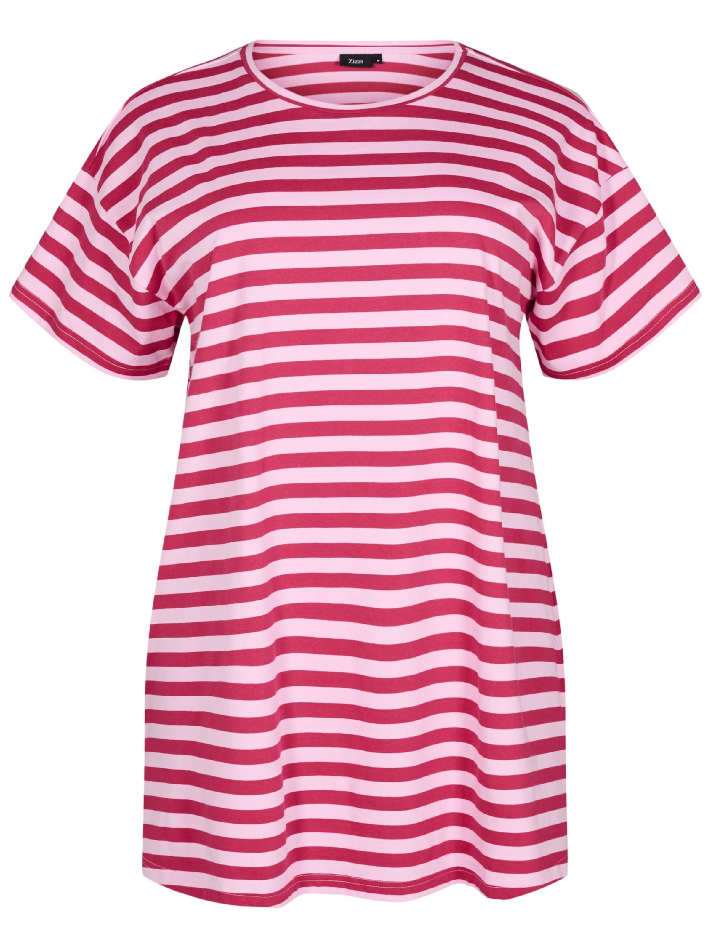 Zizzi Koszulka do spania 'MSIV' w kolorze fioletowy: przód