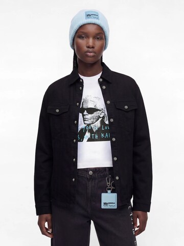 KARL LAGERFELD JEANS Välikausitakki 'X Pietro Terzini' värissä musta: etupuoli