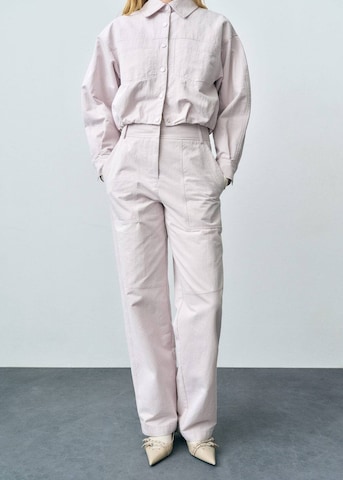 MANGO Loosefit Hose 'Amalia' in Lila