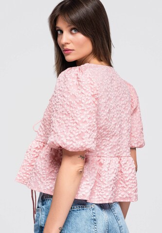 Ombre Bluse in Pink